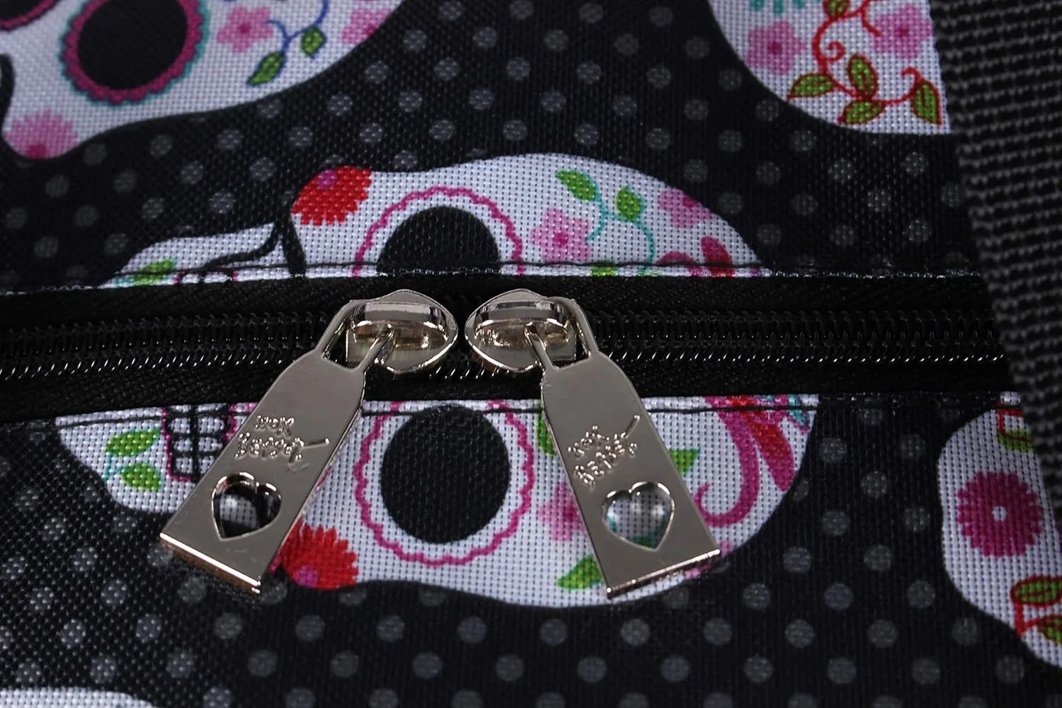 Betsey Johnson Designer Carry On Luggage Collection - Lightweight Pattern 22 Inch Duffel Bag- Weekender Overnight Business Travel Suitcase with 2- Rolling Spinner Wheels (Skull Party)