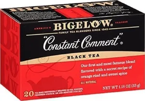Bigelow Tea Constant Comment Black Tea - Case of 6 - 20 Bags