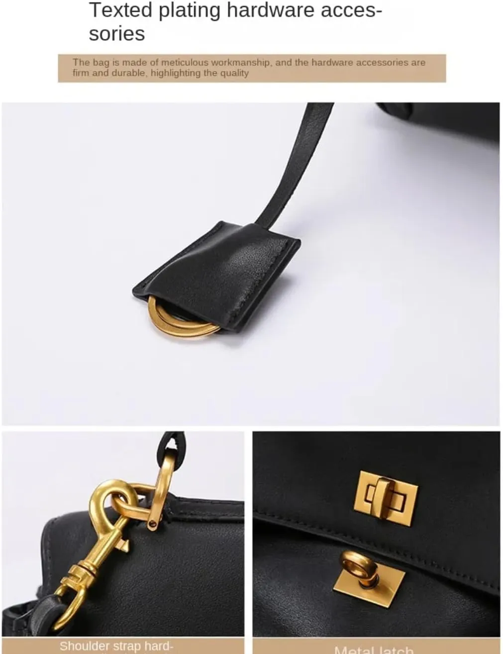 Black Tote Bag Shoulder Bag Large Casual HandBag Work College Purses for Women