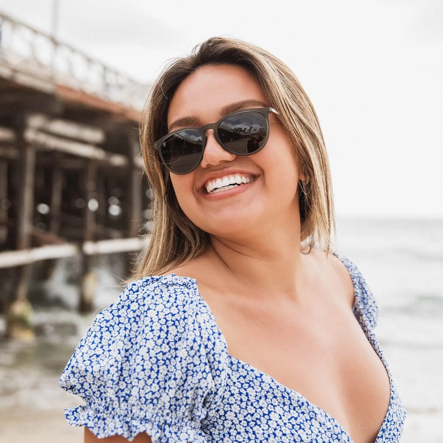 Blenders Eyewear North Park – Polarized Sunglasses – Classic Shape, Mixed Metal Frame – 100% UV Protection – For Men & Women