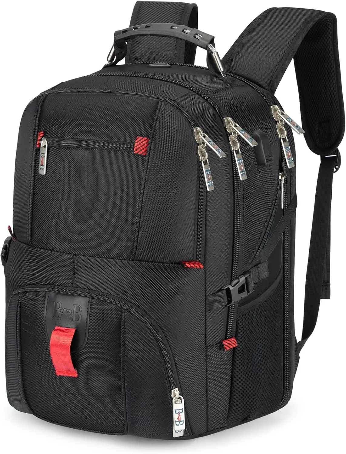 Boardingblue 17x13x8 Inches Laptop College Travel Backpacks for Men Women, Under-Seat Backpack for JetBlue, Spirit, Frontier(Black)
