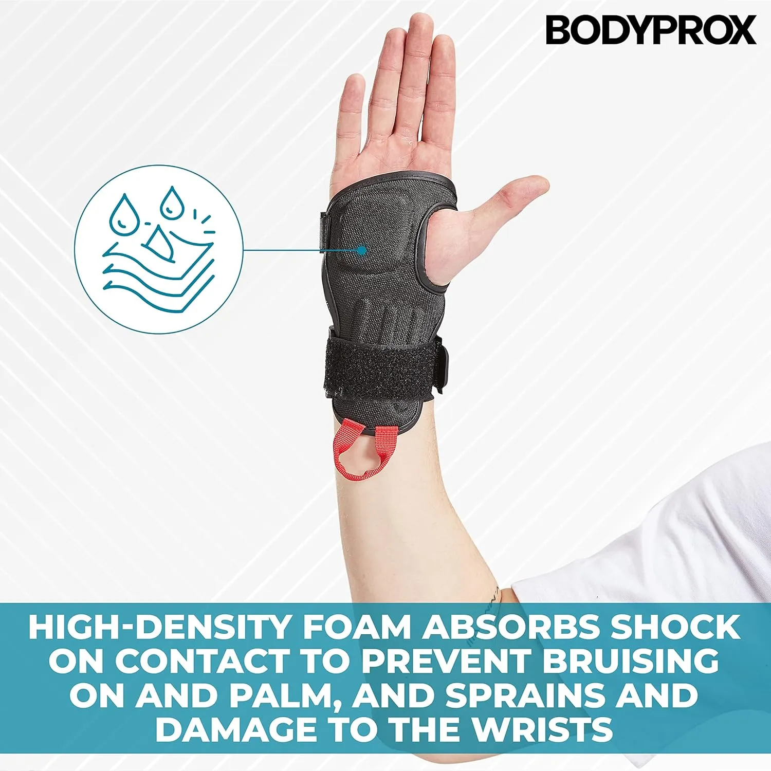 BODYPROX Impact Wrist Guards (1 Pair) for Snowboarding, Skating and Rollerblade, Sports Protection Wrist Guard