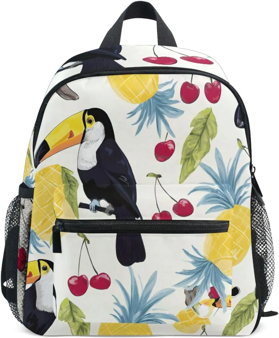 Bolaz Upgraded Backpack for School Teenagers Girls Boys-Giant Mouthed Cherry Pattern,Travel Bag with Chest Buckle and Whistle