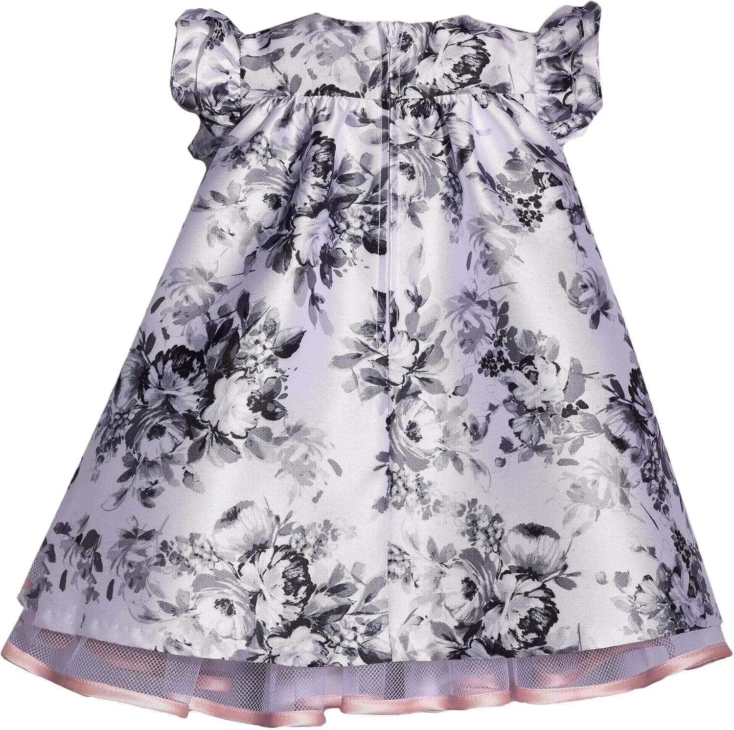 Bonnie Jean Girls 3M-4T Bow Front Pleated Trapeze Special Occasion Dress