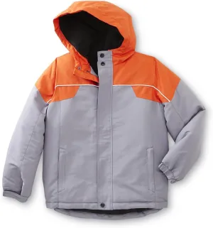Boys Gray & Orange Winter Coat Jacket Size 14/16