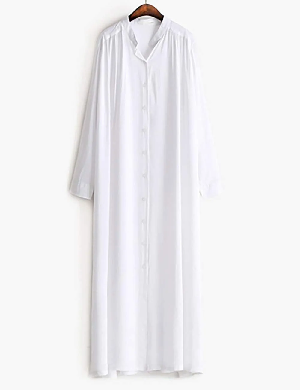 Bsubseach Women’s Beach Kaftan Dress Flowy Button Down Long Shirt Dress Kimono Cardigan Lightweight Caftan Swimsuit Cover Up