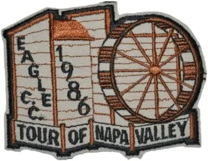 California 1986 Tour of NAPA Valley Eagle Cycling Club Bicycle Vintage Patch