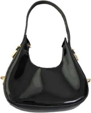 Candy Color Jelly Crossbody Bag for Women Transparent Satchel Cute Shoulder Jelly Handbag Sports Purses (Black)