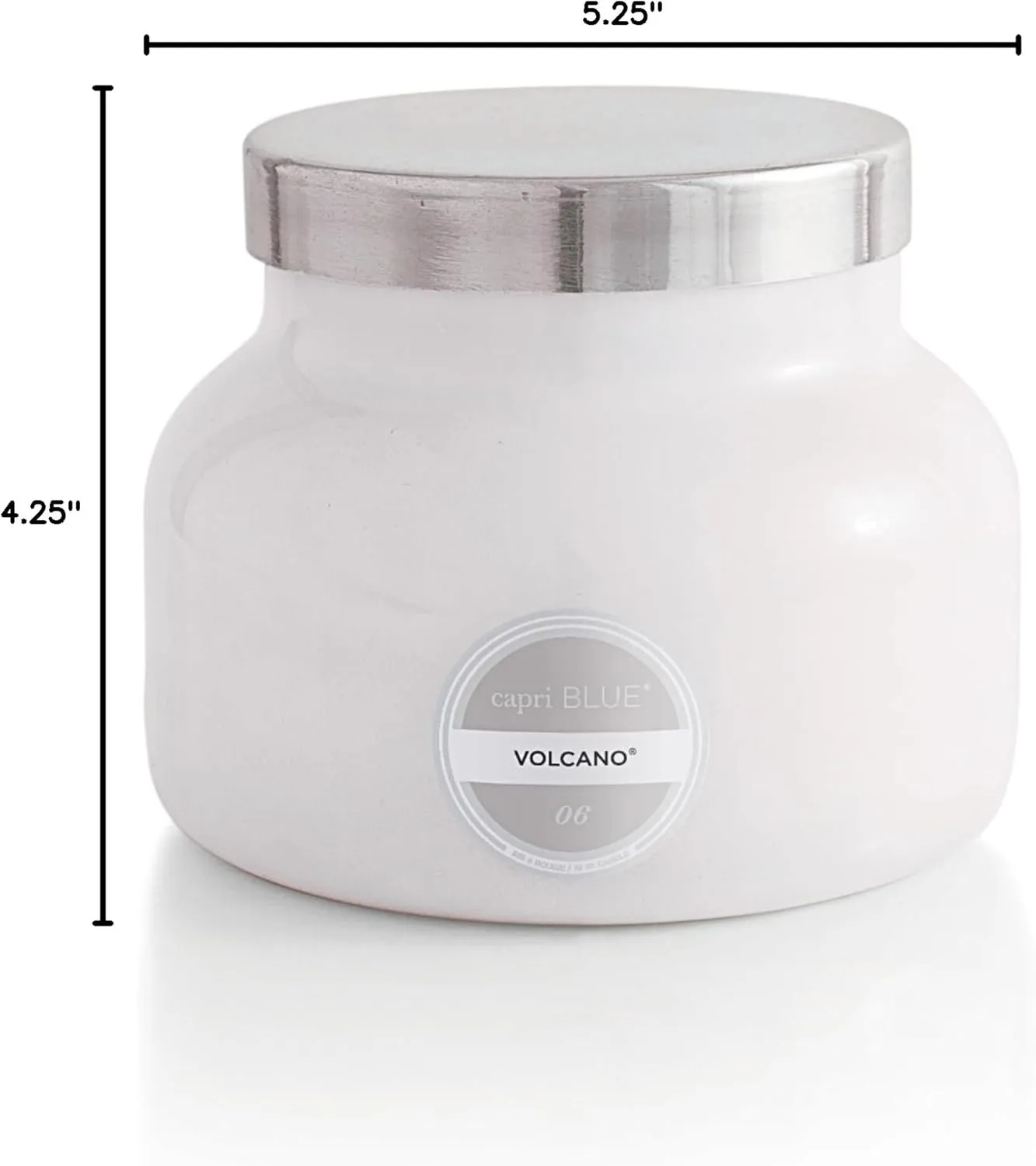 Capri Blue Volcano Scented Candles - Luxury Glass Jar Candles for Home Scented with Tropical Fruit & Sugared Citrus - Soy Wax Blend - Capri Blue Volcano - White Color (19 oz)