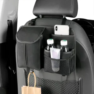 Car Seat Storage Bag for Dodge Challenger RWD 2018 2019 2020 2021 2022 2023, Kids Toy Backrest Hanging Organiser Waterproof Tissue Water Bottle Travel Accessories,Black