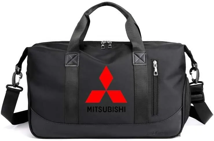 Car Travel Duffel Bag for Mitsubishi ASX Colt Eclipse, Travel Duffle Bag Weekender Bags Travel Bag Weekender Overnight Bag Sports Gym Tote Bag Travel Carry on Bag Accessories,Black-A