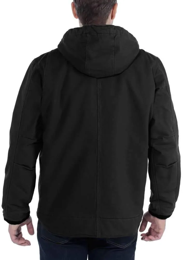 Carhartt Men's Relaxed Fit Washed Duck Sherpa-Lined Utility Jacket