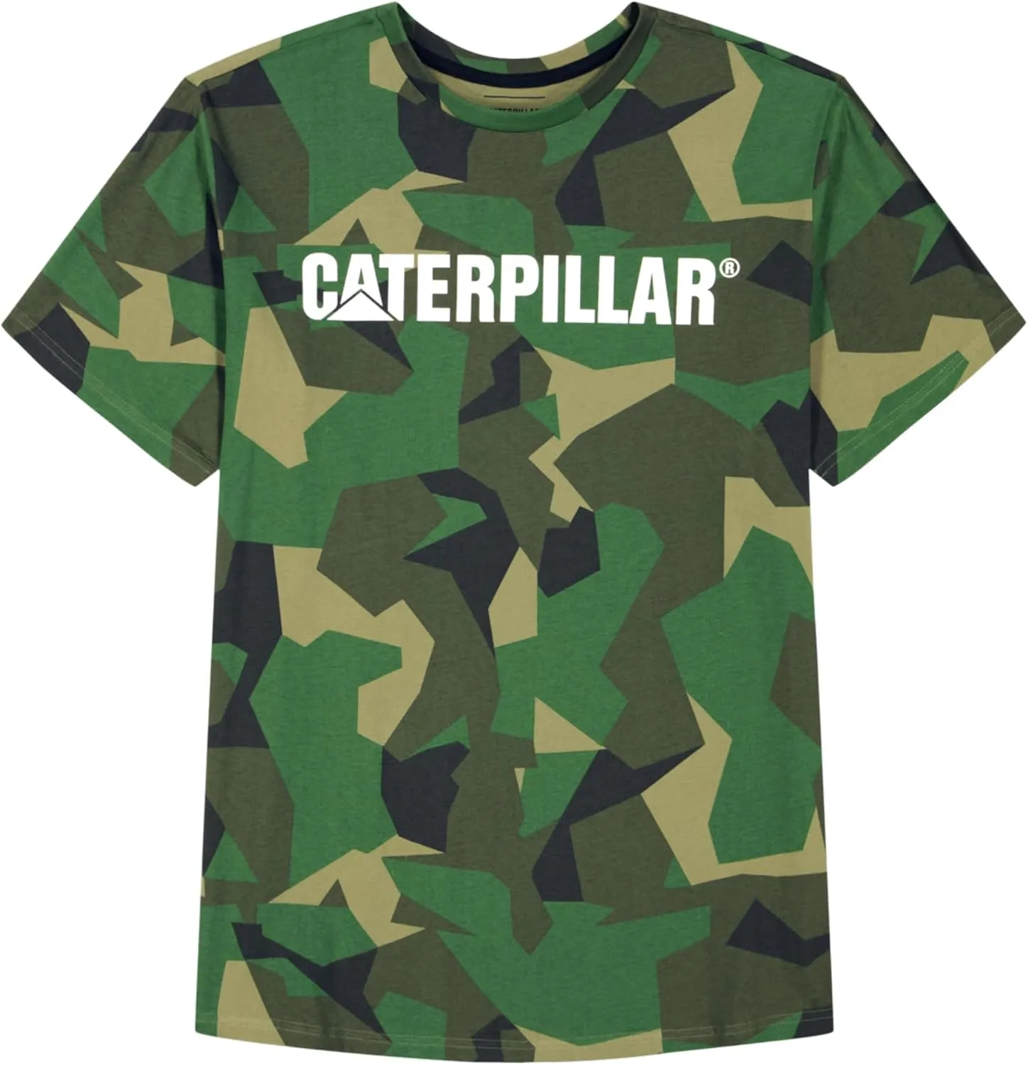 Caterpillar Men’s Short-Sleeve Logo Crew Neck T-Shirt, Slim Fit
