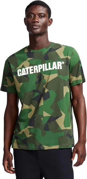 Caterpillar Men’s Short-Sleeve Logo Crew Neck T-Shirt, Slim Fit