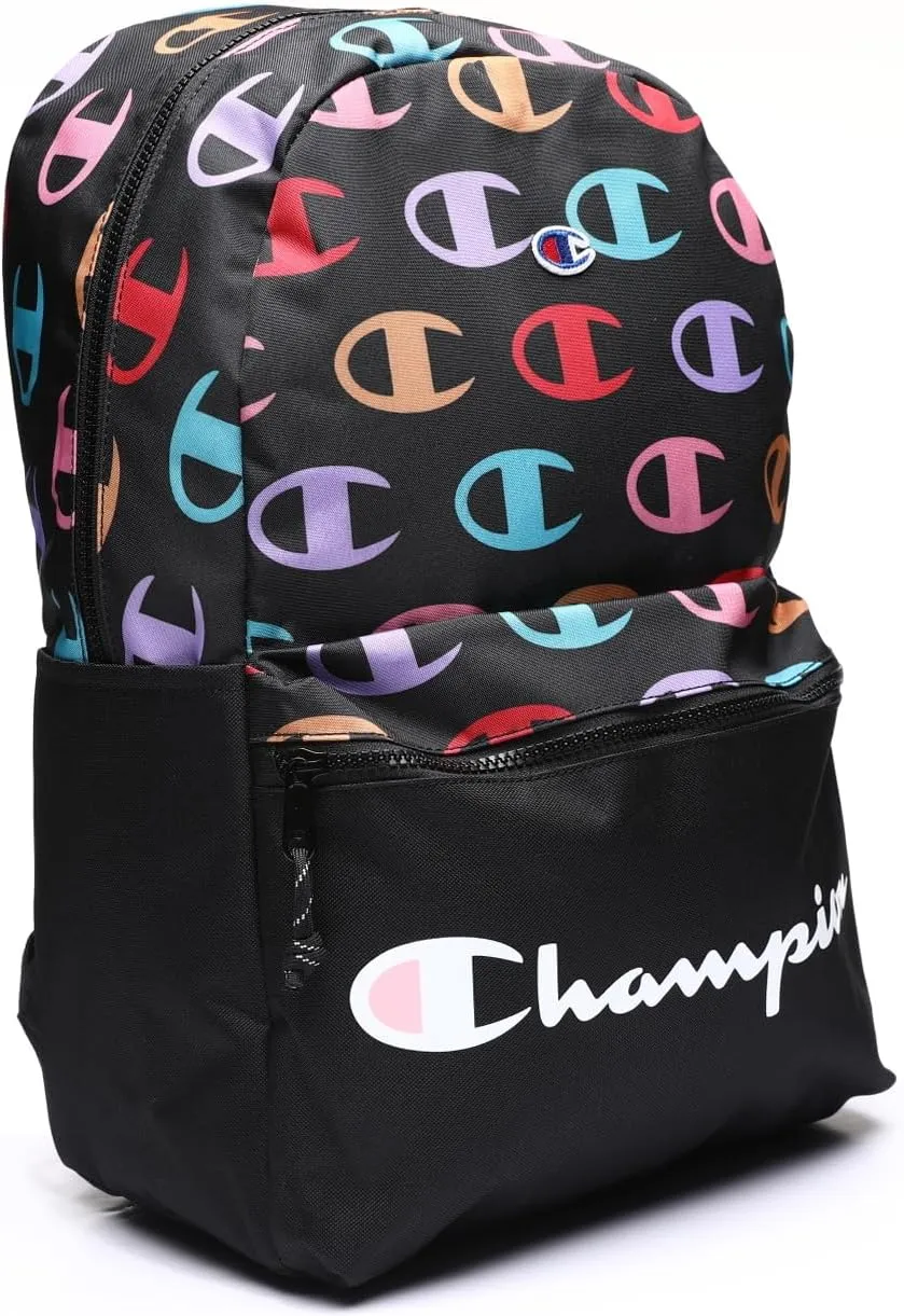 Champion Mens Laptop Basic-multipurpose-backpacks, Black/Multi