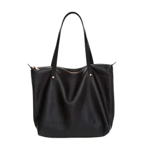 CHARLIE MIDDLETON  Black Nappa Bespoke Zippered Tote