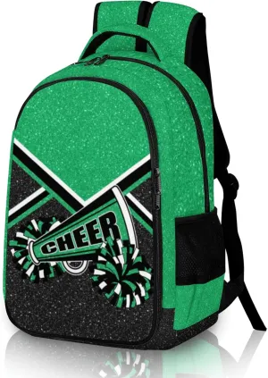 Cheer Backpack for Cheerleaders, Cheerleading Gifts for Teams, Women's Green Backpack