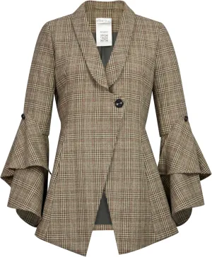 CHIC STAR Womens Wool Plaid Jacket
