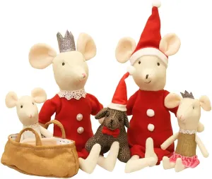 Christmas Mouse Family Dolls Cute Stuffed Animal Toy Birthday Gift mini Plush Toy