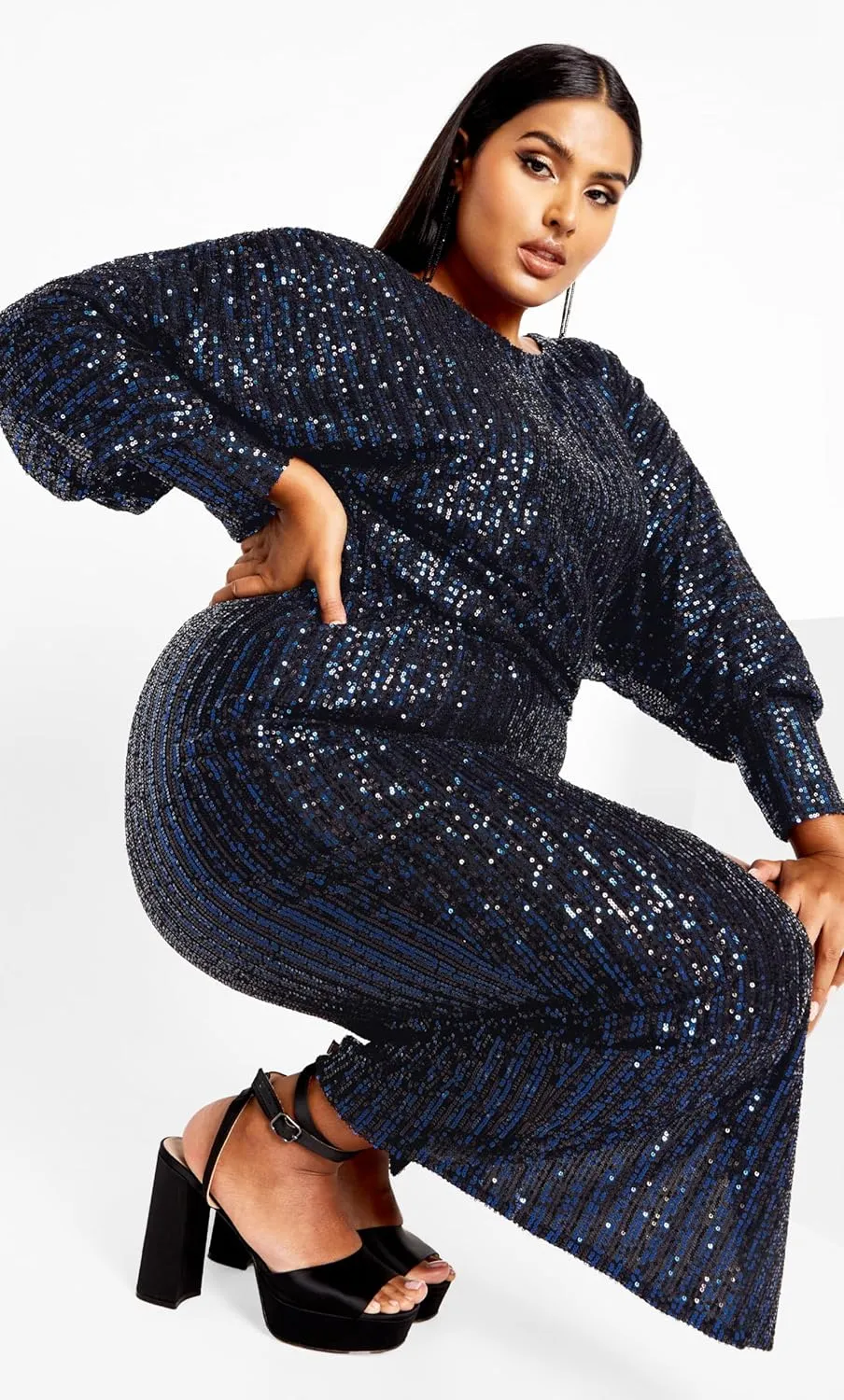 City Chic Women's Dress-Tilly Sequin