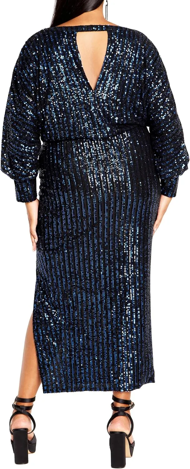 City Chic Women's Dress-Tilly Sequin