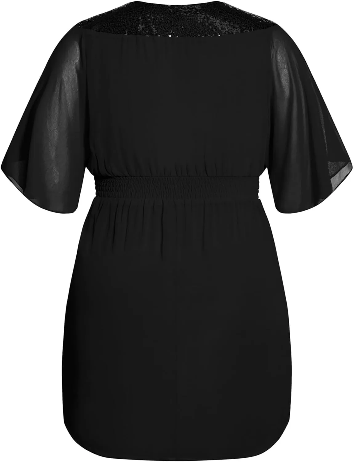 City Chic Women's Plus Size Dress-Sequin Wrap