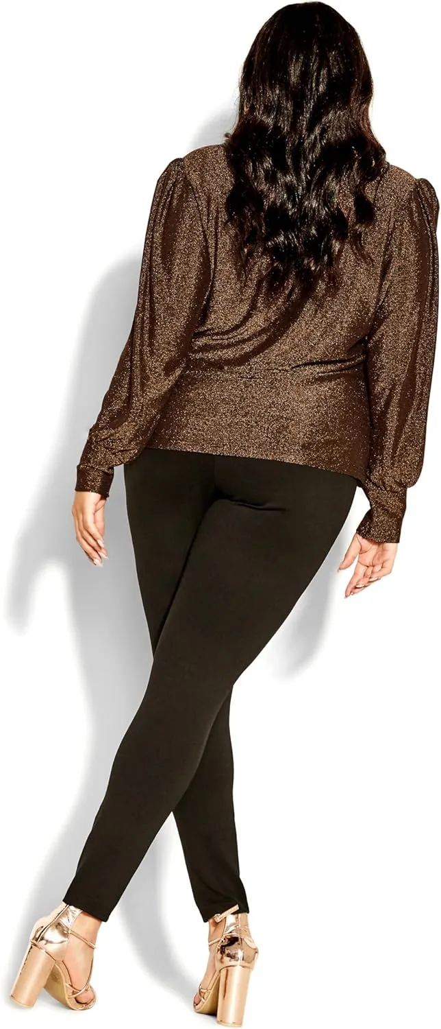 City Chic Women's Plus Size Top - Glowing