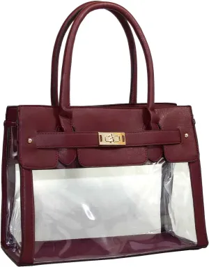Clear Transparent Tote Purse Beach Bag Handbag