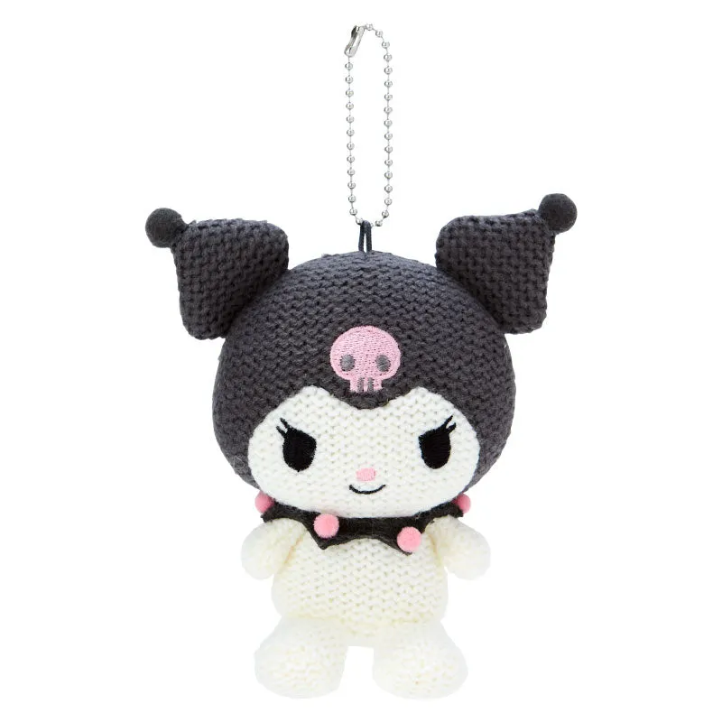[Clearance]#[Sanrio] Amigurumi-style Knit Mascot Holder - Kuromi [JUN 2024] Sanrio Original Japan