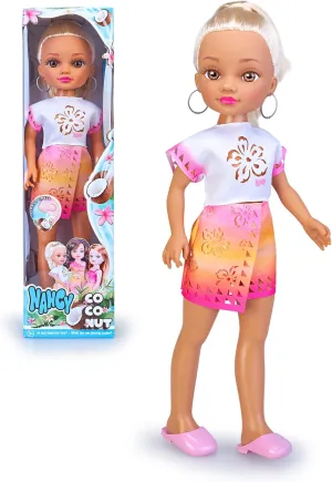 Coconut Blonde NAC88100 Blonde Doll with Brown Eyes with Dark Tint Toy with Royal Coconut Smell, 3 Years Older