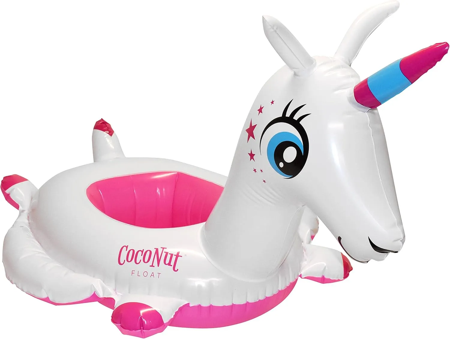 CocoNut Float Junior Pool Floats - Child Sized Inflatable Raft & Durable Water Toy - Stable Ride-On for Summer Parties & Swim Events Ages 18mo 