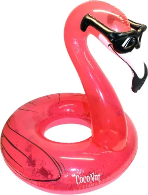 Coconut Outdoor Flamingo with Shades Pool Float – Inflatable Pool Ring – Durable Long Lasting Lounge Tube and Water Toy – Fun Decoration for Parties, Events – Ages 8  Years