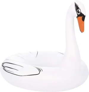 Coconut Outdoor Majestic White Swan Pool – Inflatable Pool Ring Float – Durable Long Lasting Lounge Tube and Water Toy – Fun Decoration for Parties, Events – Ages 8  Years