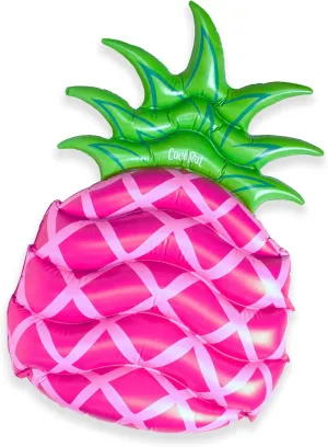 Coconut Outdoor Sweet Pink Pineapple Pool Float - Inflatable Raft - Durable Long Lasting 4.5 Foot Lounge Tube and Water Toy - Colorful Tropical Decoration for Parties, Luaus - Ages 8  Years