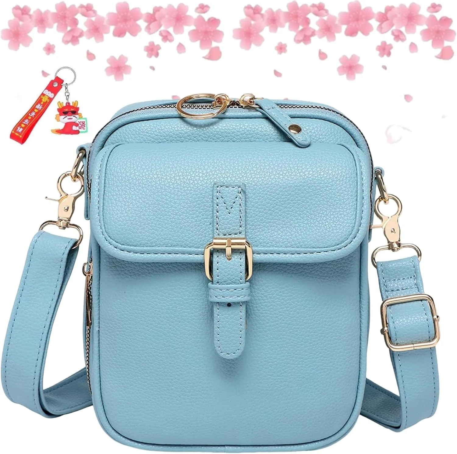 Collaborate Crossbody Leather Bag, Tojoyride Large Capacity Crossbody Bags, Collaboraten1 Purse Vintage Messenger Bag