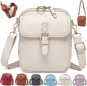 Collaboraten1 Crossbody Leather Bag, Urvashi Crossbody Bag, Vintage Anti Theft Shoulder Purse, Built in Wallet
