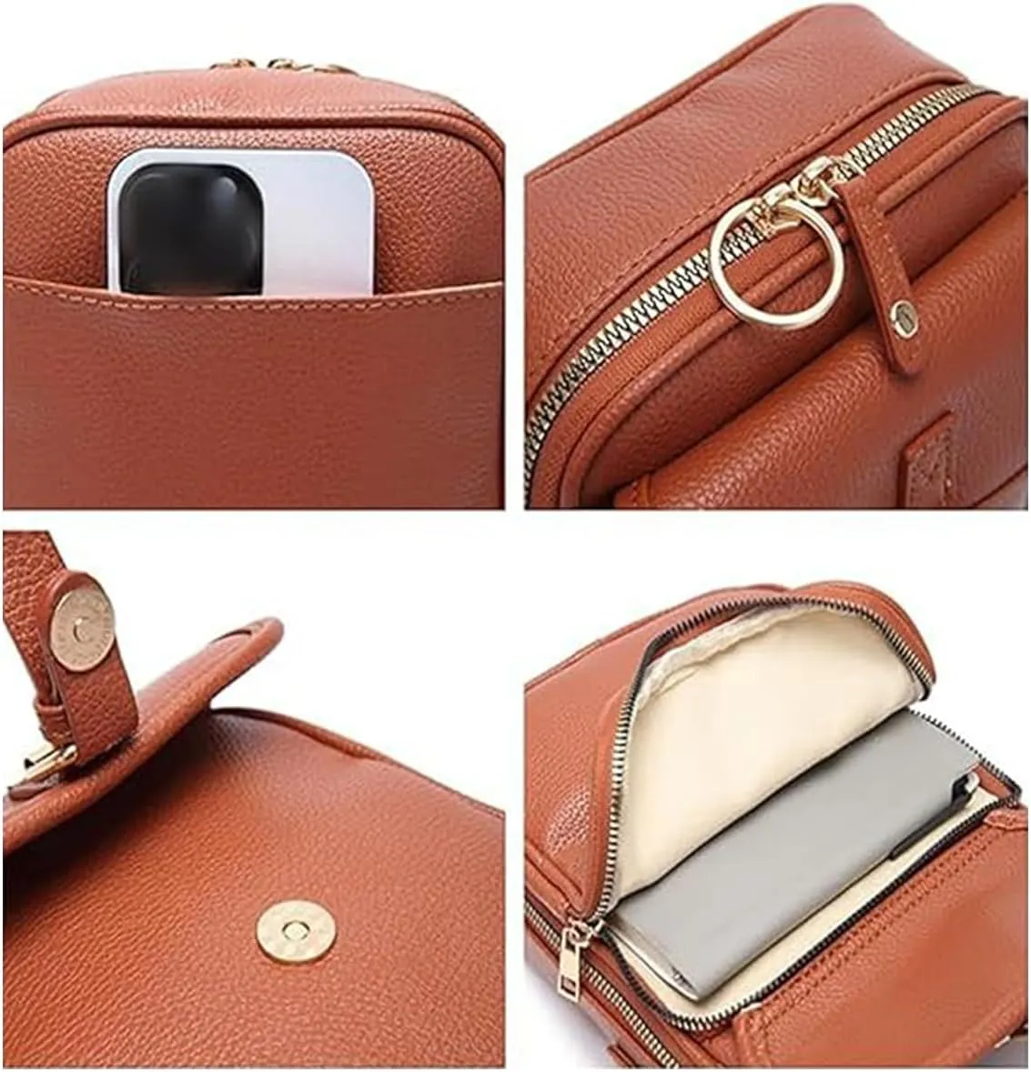 Collaboraten1 Crossbody Leather Bag, Urvashi Crossbody Leather Bag for women, Vintage Anti-Theft Messenger Shoulder Bags