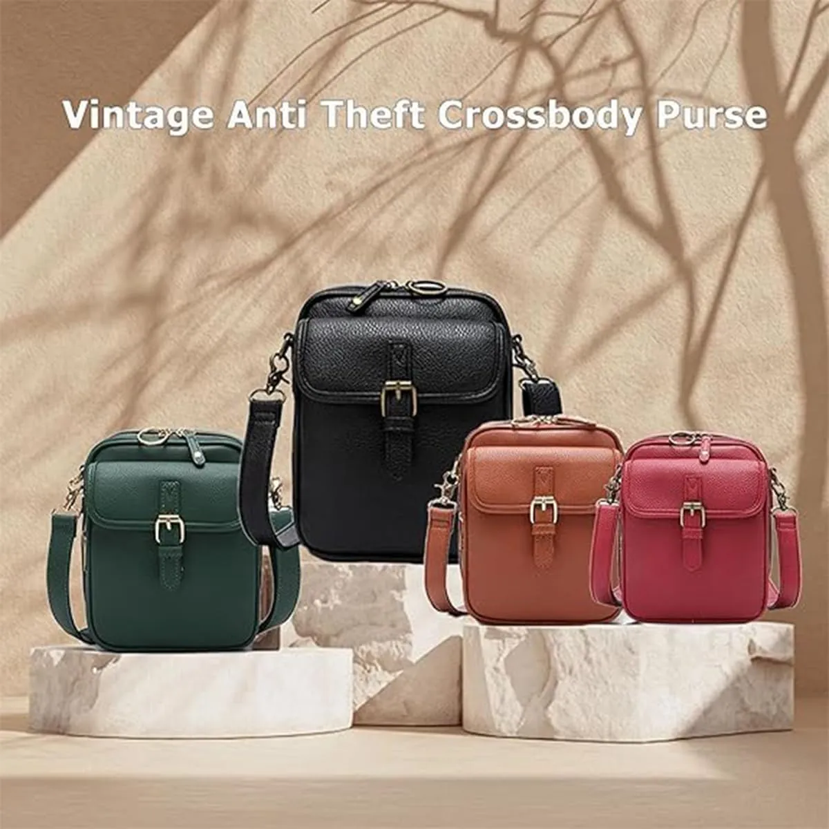 Collaboraten1 Crossbody Leather Bag, Urvashi Crossbody Leather Bag for women, Vintage Anti-Theft Messenger Shoulder Bags