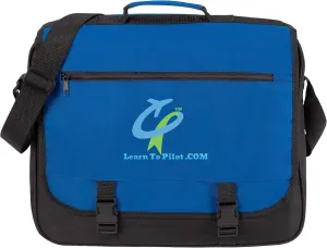 .COM Messenger Bag (Blue and Black/Logo)