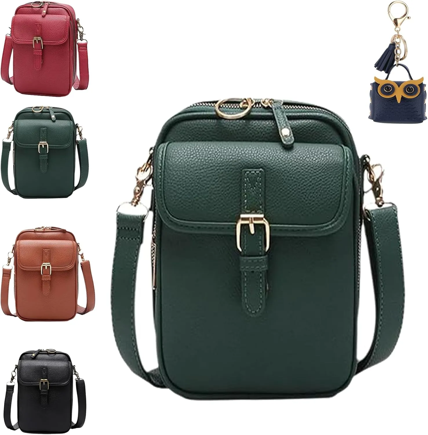 Comebybuy Purse Vintage Mini Messenger Bag, Vintage Large Capacity Messenger Bag for Women