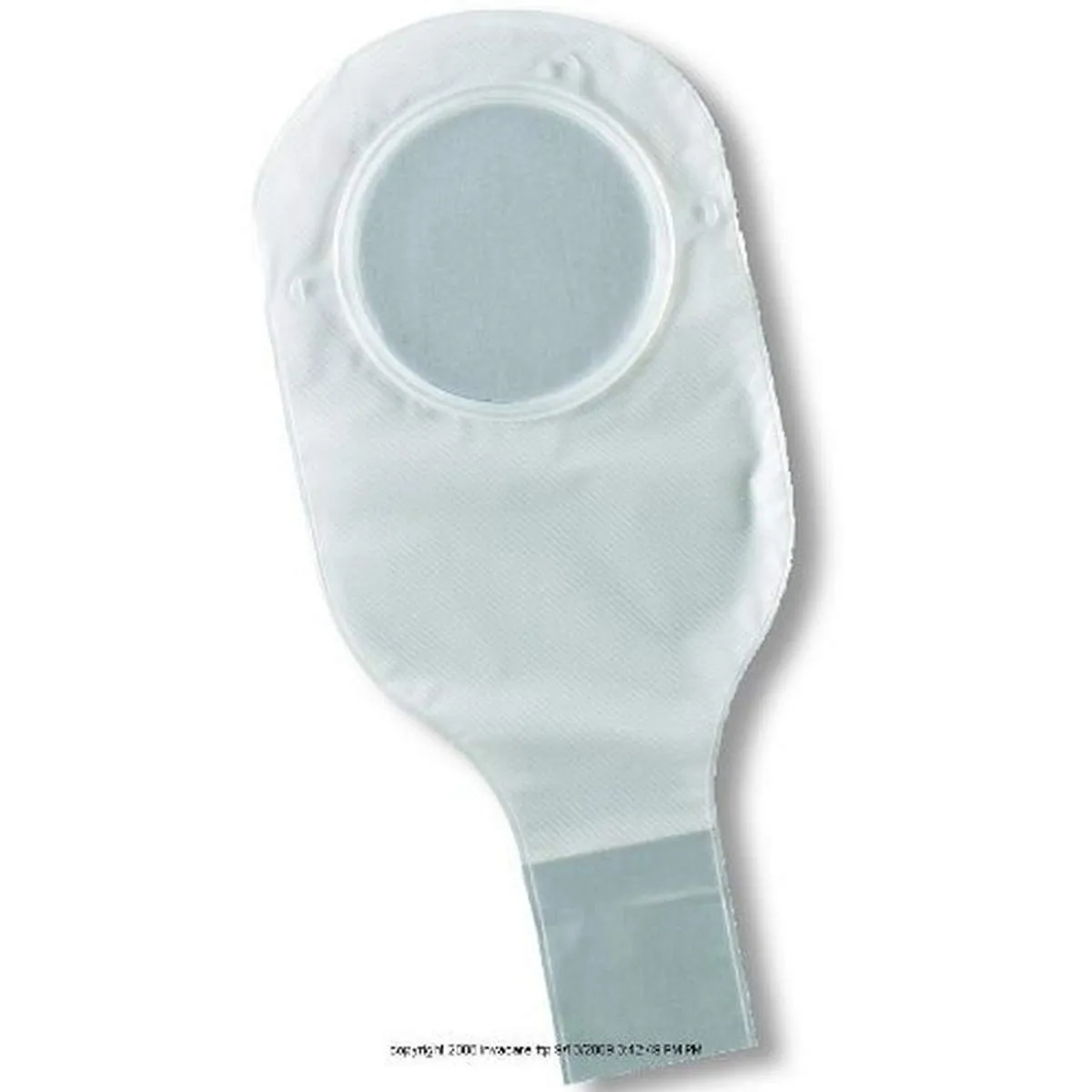 ConvaTec 401515 Natura 14" Two-Piece Drainable Pouch with 1-Sided Comfort Panel, Tail Clip, Transparent, 4" Flange, Pack of 10