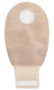 ConvaTec 416424 Natura 12" Drainable Pouch, 1 Sided Comfort Panel, Tail Closure, Transparent, 2-3/4" Flange, Pack of 10