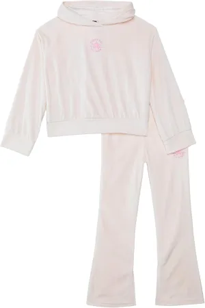 Converse girls Velour Pullover Hoodie & Flare Legging Set (Big Kid/Little Kid)