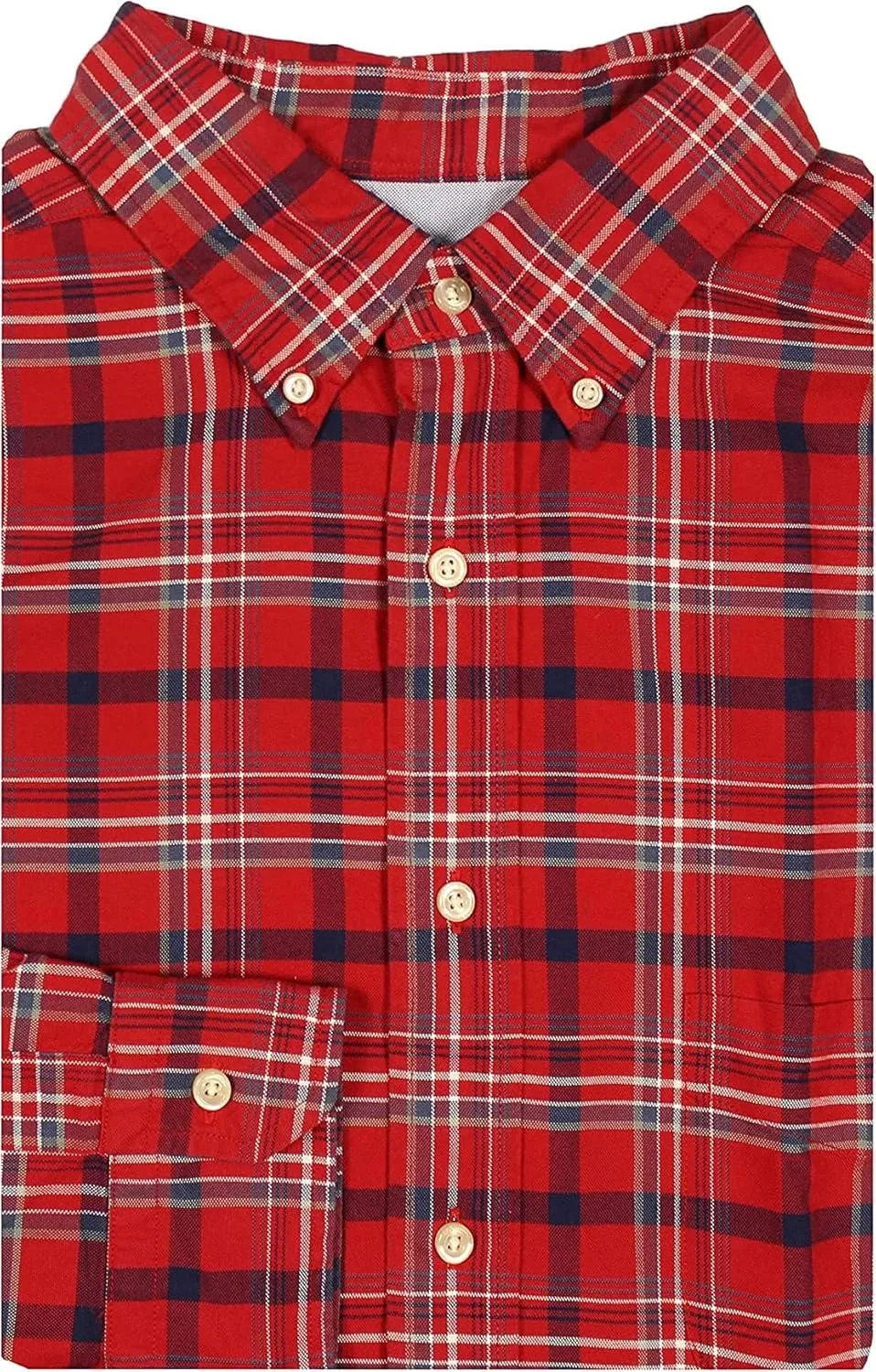 Cremieux Plaid Oxford Long-Sleeve Woven Shirt
