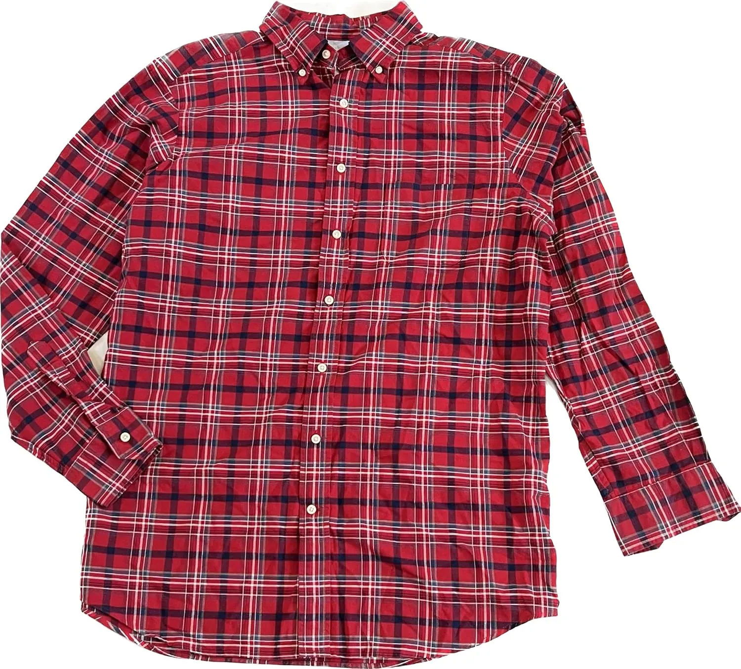 Cremieux Plaid Oxford Long-Sleeve Woven Shirt