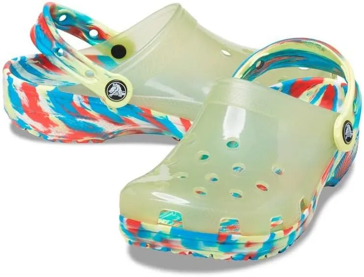 Crocs Unisex Adult Classic Translucent Marbled Clog