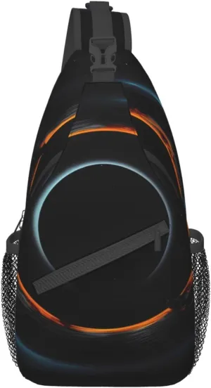 Cross chest bag diagonally Mysterious Cosmic Black Holes pattern Suitable For Men And Women outdoor hiking Daily travel Long and short trips