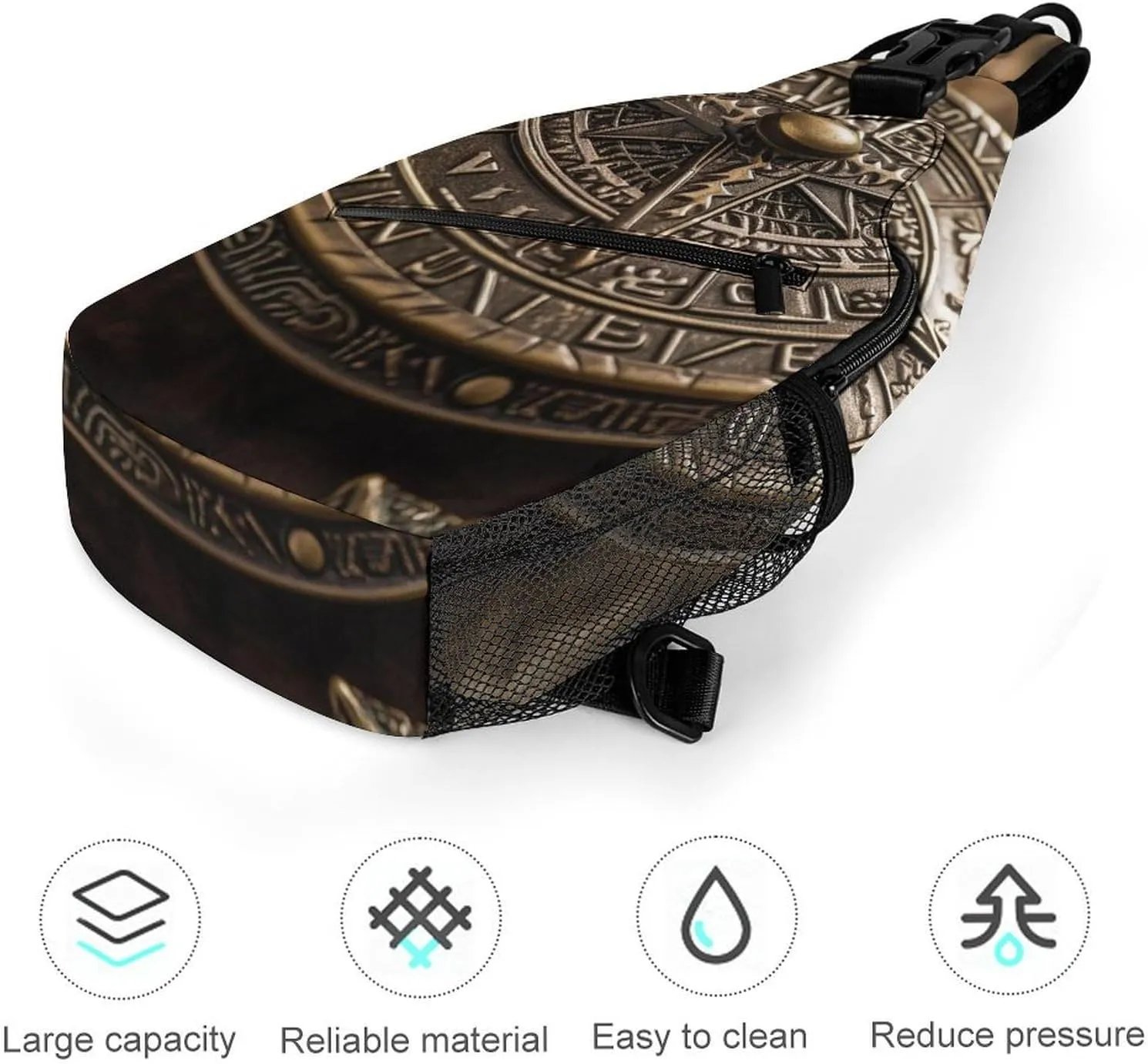 Crossbody Bag for Women Men Chest Bag Pirate Skull Sling Bag Crossbody Shoulder Bag Sling Backpack
