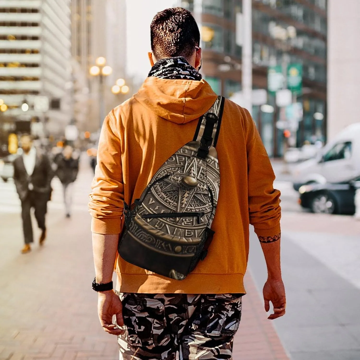 Crossbody Bag for Women Men Chest Bag Pirate Skull Sling Bag Crossbody Shoulder Bag Sling Backpack