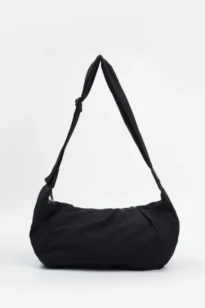 Crumpled Nylon Messenger Bag